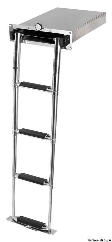 DOUGLAS MARINE Výsuvný rebrík AISI316 4 nadrozmerné kroky  Retractable ladder AISI316 4 oversized steps Variant: Otočný plavecký rebrík s rukoväťou 4…