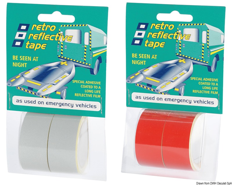 PSP MARINE TAPES Reflexná samolepiaca páska biela 2,5 m x 25 mm  Reflective self-adhesive tape white 2.5 m x 25 mm Variant: Lepiaca páska, reflexná…