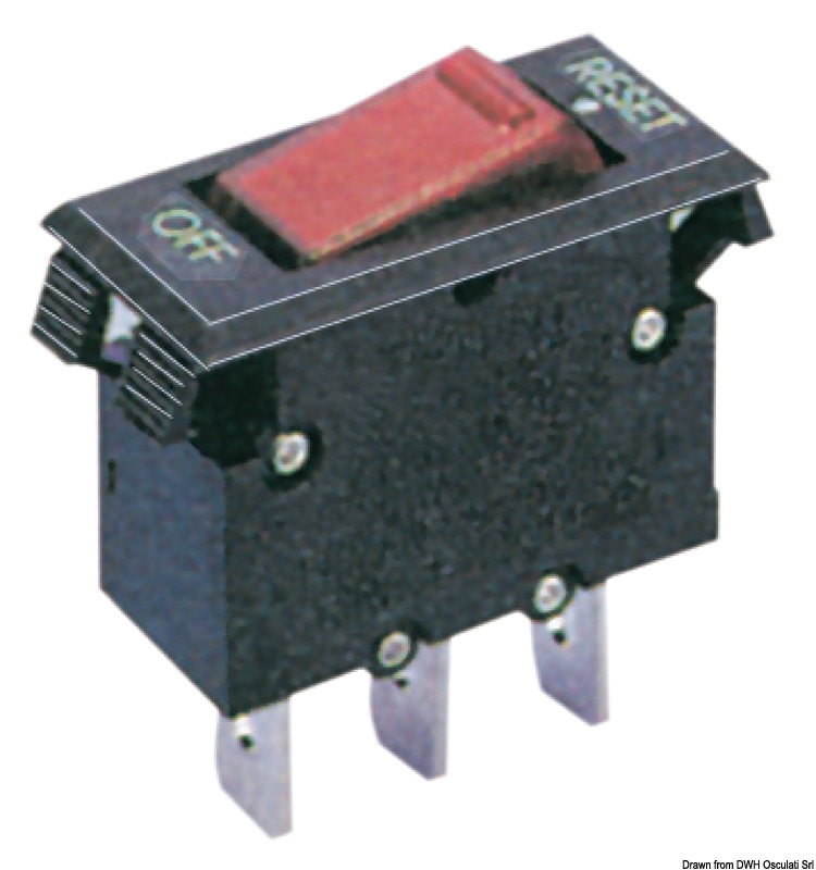 OSCULATI Tepelné prepínače 5 A  Thermal toggle switches 5 A Variant: Tepelný istič s páčkou 5 A