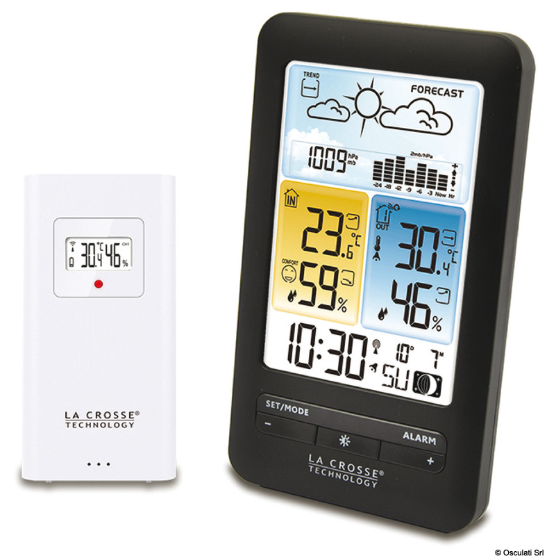 LA CROSSE Kompaktná rádiom riadená meteostanica  Compact radio-controlled meteo station