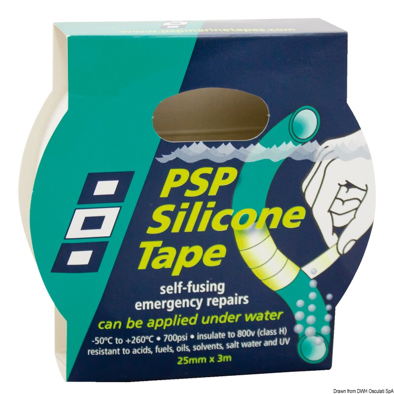 PSP MARINE TAPES Samovulkanizačná silikónová páska čierna 25 mm x 3 m  Self-vulcanising silicon tape black 25mm x 3 m Variant: Samovulkanizačná…