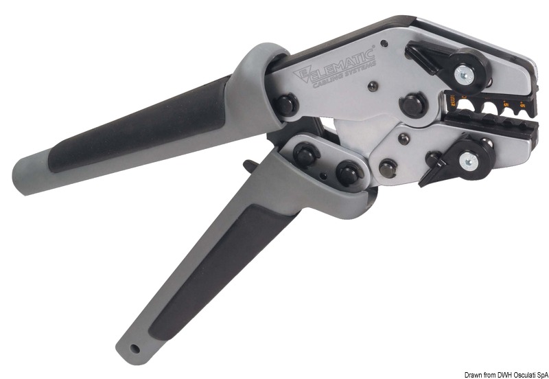 Profesionálne krimpovacie kliešte  Professional crimping pliers Variant: Sada matríc na izolované káblové koncovky 0,5 - 6 mm2