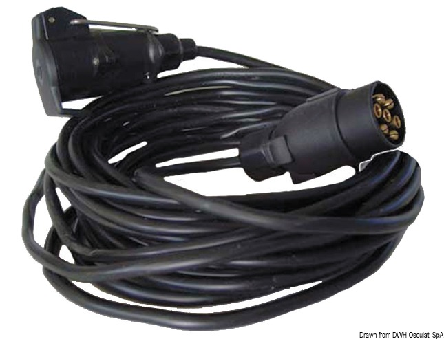 OSCULATI Predlžovací kábel pre príves 7 pólov 5 m  Extension cable for trailer 7 poles 5 m Variant: Predlžovací kábel pre príves, 7-pinový 5 m
