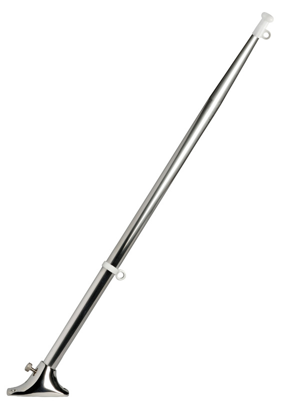 OSCULATI SS Vlajkový stĺpik so základňou Variant: VA oceľový stožiar 25 x 1200 mm