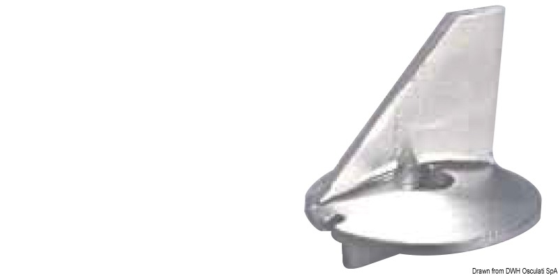 Anóda TECNOSEAL Fin pre 60/140 HP  Fin anode for 60/140 HP Variant: Finnanode f. 60/140 PS