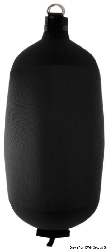 FENDERTEX FENDERTEX C73 nafukovací blatník čierny  FENDERTEX C73 inflatable fender black Variant: FENDERTEX Fender textilný nafukovací C104 tmavo šedý