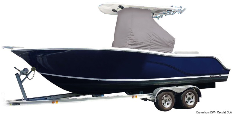 OCEANSOUTH Kryt na konzolu riadenia s/T-Top šedý malý  Cover for steering console w/T-Top grey small Variant: Ochrana ovládacieho panela s T-vrcholom,…