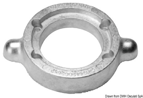 Anóda TECNOSEAL s golierom pre pohon plachiet  Collar anode for Sail Drive