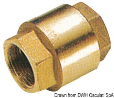 OSCULATI Mosadzný spätný ventil 1/2"  Brass check valve 1/2" Variant: Spätný ventil mosadzný 1"1/2