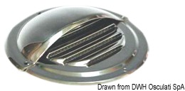 OSCULATI Okrúhly nízko položený vetrací otvor leštený SS Ø 178 mm  Round lowred vent polished SS Ø 178 mm Variant: Ochrana proti striekajúcej vode pre…