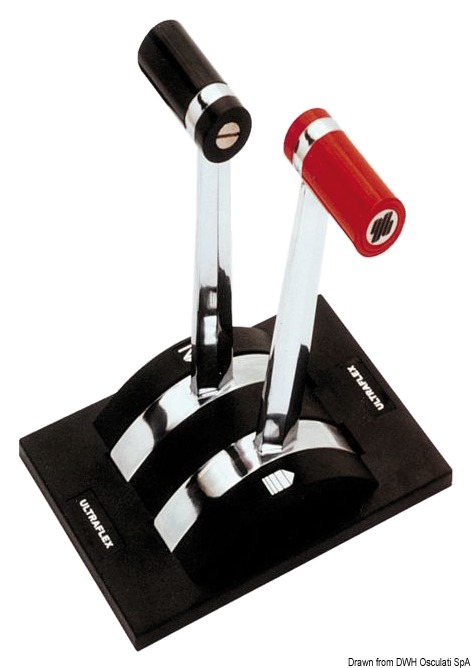 Dvojpákový ovládač ULTRAFLEX GEMINI B46  GEMINI twin lever control box B46 Variant: Dvojpáková spínacia skrinka GEMINI B50