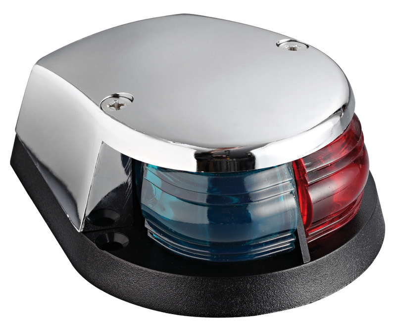 OSCULATI Červené/zelené navigačné svetlo na prove biely uzáver  Red/green bow navigation light white cap Variant: Príďové svetlo dvojfarebné…