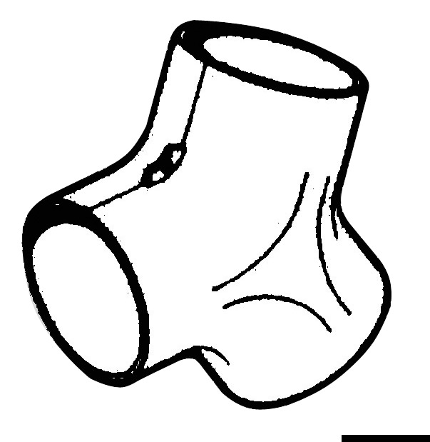 Ohrievač CRAFT Y-kus na kanalizáciu vzduchu Ø 75 mm  Y-joint for air canalisation Ø 75 mm Variant: Y-prípojka pre hadicu ventilátora Ø 75 mm