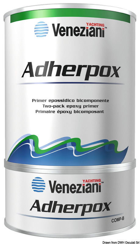 VENEZIANI Adherpox primer biely 2,5 l  VENEZIANI Adherpox primer white 2,5 l Variant: VENEZIANI Primer Adherpox, biely 2,5 l