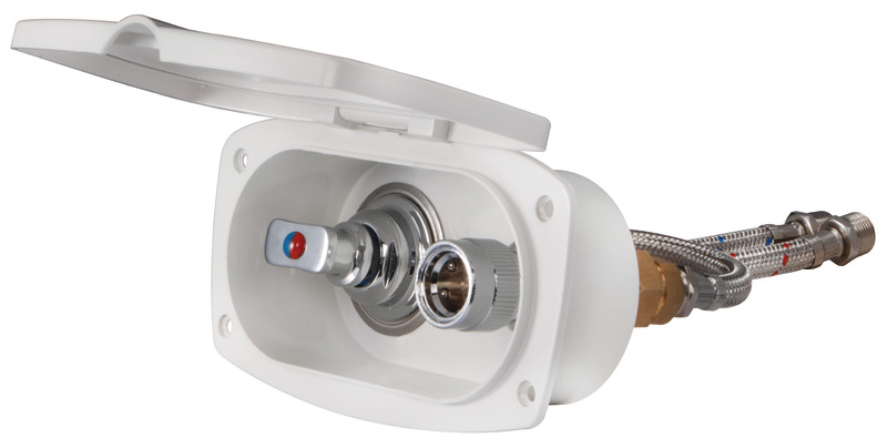 OSCULATI New Edge vodná zástrčka s mixérom  New Edge water plug w/mixer Variant: Nový prívod vody Edge s miešacou batériou
