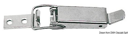 OSCULATI SS kĺbový uzáver 102 mm  SS toggle fastener 102 mm Variant: VA oceľový pákový zámok 102 mm