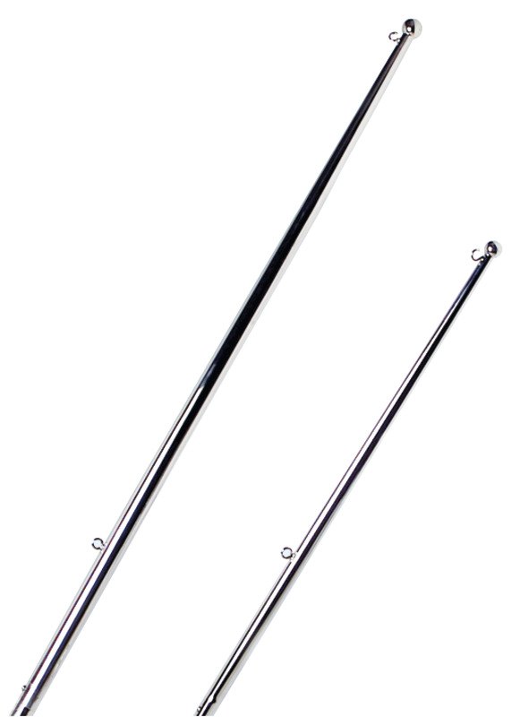 OSCULATI Zrkadlovo leštená SS tyč s koncovou guľou 610 mm  Mirror polished SS flagstaff w/ end ball 610 mm Variant: Vlajkový stožiar VA oceľ, vysoký…