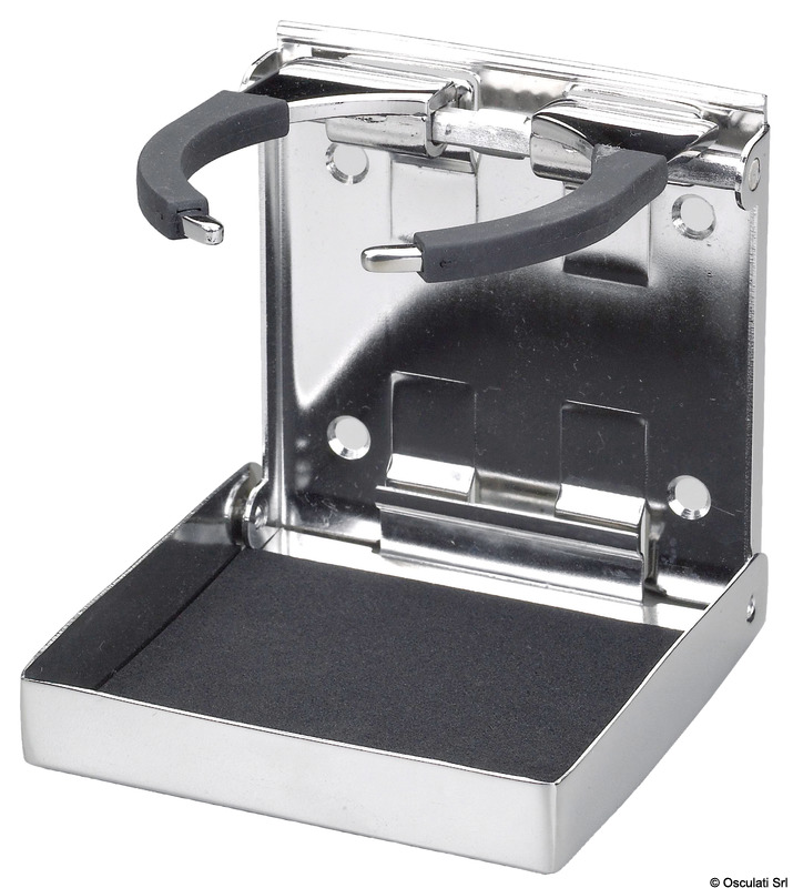 OSCULATI Nastaviteľný držiak skla a plechoviek Ø 50 až 79 mm  Adjustable glass and can holder Ø 50 to 79 mm