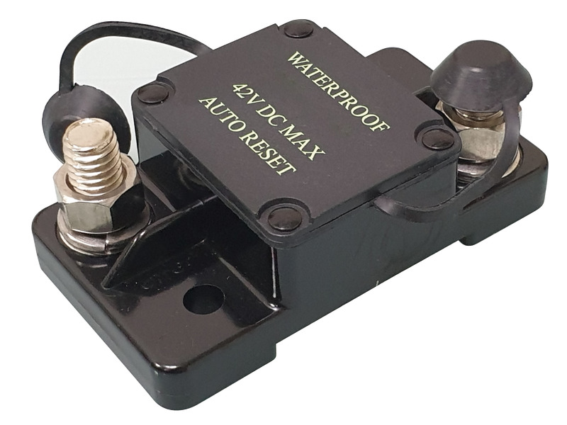 OSCULATI Vodotesný istič s automatickým resetom 120 A  Watertight circuit breaker automatic reset 120 A Variant: Vodotesný tepelný spínač s resetom 60…