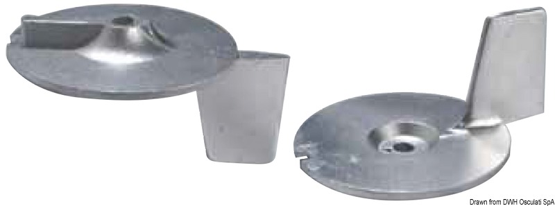 TECNOSEAL Fin anóda pre prívesné motory 18/25 HP  Fin anode for outboard engines 18/25 HP