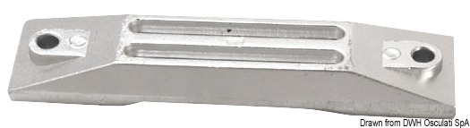 TECNOSEAL Zinková anóda pre 35/50 HP  Zinc plate anode for 35/50 HP Variant: Anóda zo zinkového plechu pre 35/50 PS