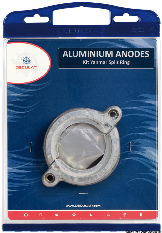 OSCULATI BY TENOSEAL Otvoriteľná zinková anóda SD20&gt;SD50  Openable zinc leg anode SD20>SD50 Variant: Hliníková anóda na nohe, možno otvoriť…
