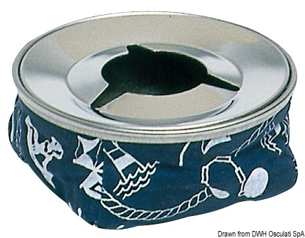OSCULATI SS popolník modrý  SS ashtray blue Variant: Popolník VA oceľovo modrý
