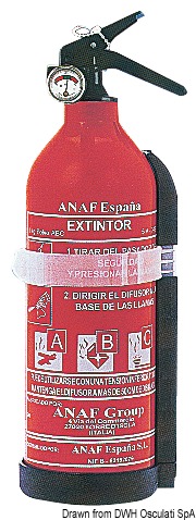 ANAF ANTINCENDI Práškový hasiaci prístroj 1 kg 5A 34B C Nemecko/Rakúsko  Powder extinguisher 1 kg 5A 34B C Germany/Austria Variant: Práškový hasiaci…