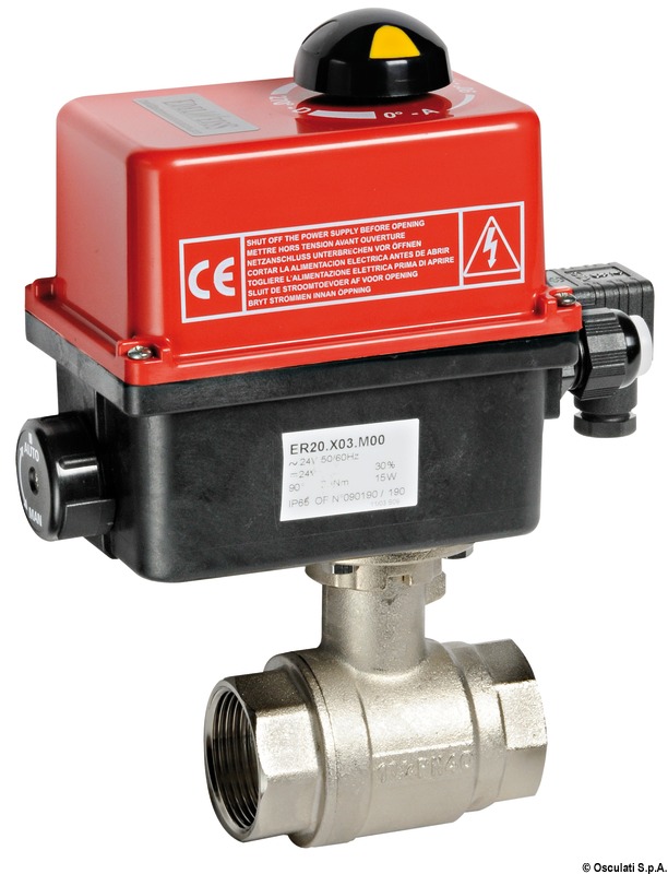 Ventil OSCULATI PN40 1/2" s ovládacím panelom  Valve PN40 1/2" w/control panel Variant: Ventil PN40 3/4" bez ovládacieho panelu