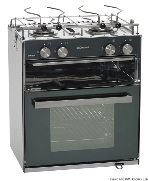 SMEV DOMETIC Slim Sunlight plynový sporák 2 horáky  DOMETIC Slim Sunlight gas cooker 2 burners Variant: Plynový sporák DOMETIC Slim Sunlight 2 horáky
