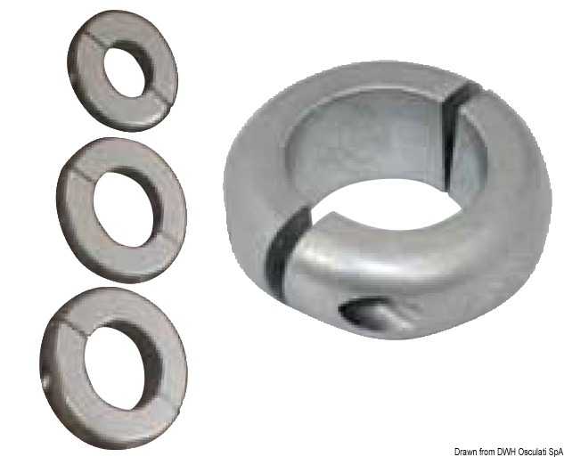 TECNOSEAL Hriadeľ vrtule s nízkou olivovou anódou 19 mm (3/4")  Propeller shaft low olive anode 19 mm (3/4") Variant: Hliníková anóda hriadeľa, nízka…