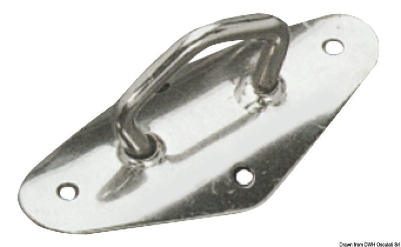 VIADANA SS doska 70 mm  SS plate 70 mm Variant: VA-Stahl Mastplatte 70 mm