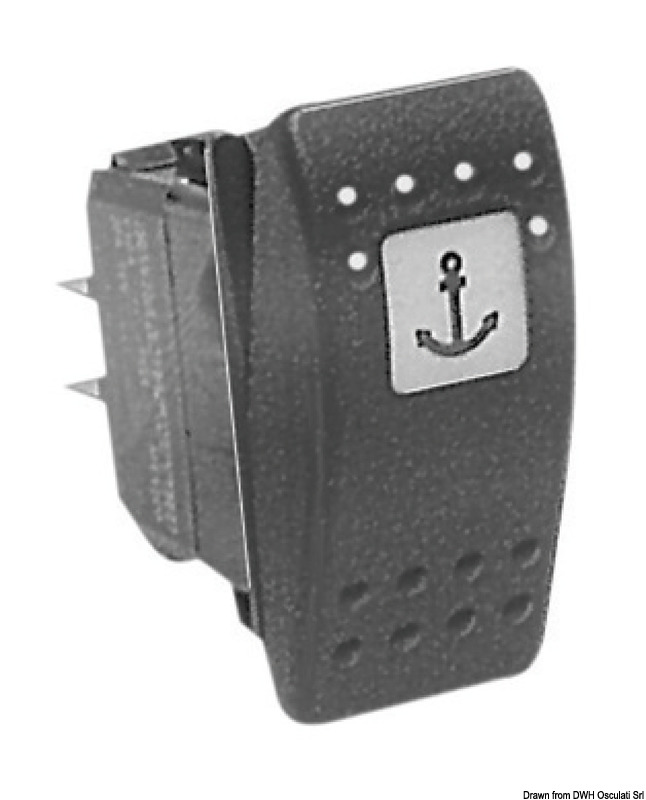 CARLING TECHNOLOGIES vypínač 12 V  ON-OFF switch 12 V Variant: Vypínač ON-OFF LED červená 12 V
