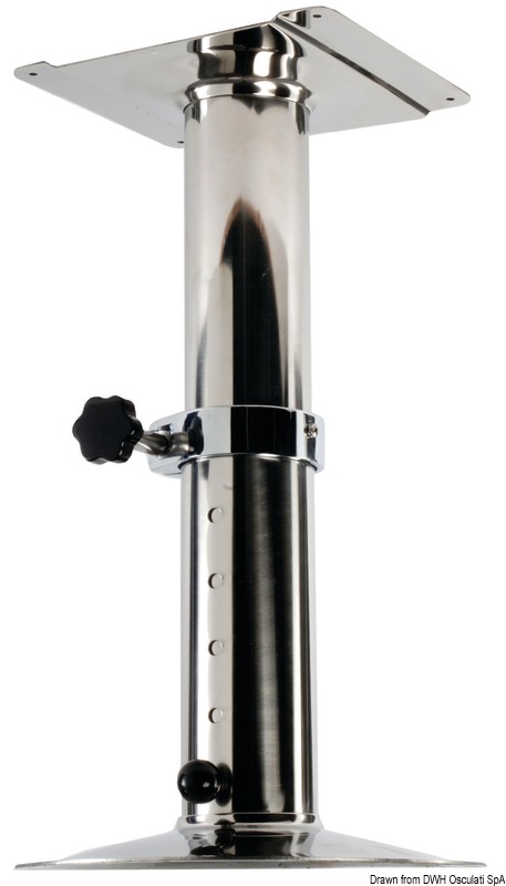 OSCULATI SS teleskopický otočný podstavec 540/720 mm  SS telescopic swivelling pedestal 540/720 mm Variant: VA-Stahl Teleskop Stuhlfuß, drehbar…