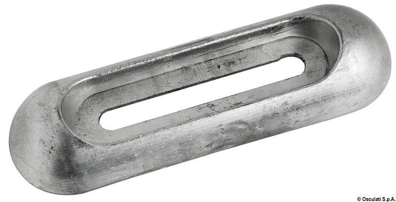 TECNOSEAL Zinková anóda pre skrutkovú montáž 200x65 mm  Zinc anode for bolt mounting 200x65 mm Variant: Zinková anóda na skrutkovanie 200x65 mm