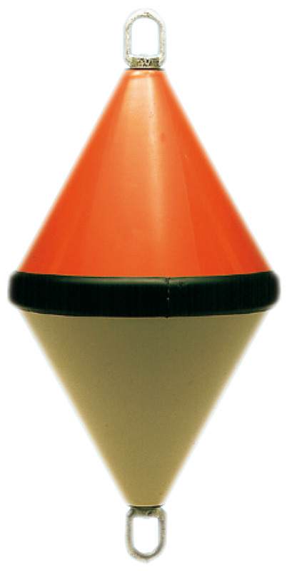 OSCULATI Dvojkužeľová bója 18 l s pólom Ø 12 mm  Two-cone buoy 18 l w/pole Ø 12 mm Variant: Bója s dvojitým kužeľom 18 l š. tyč Ø 12 mm