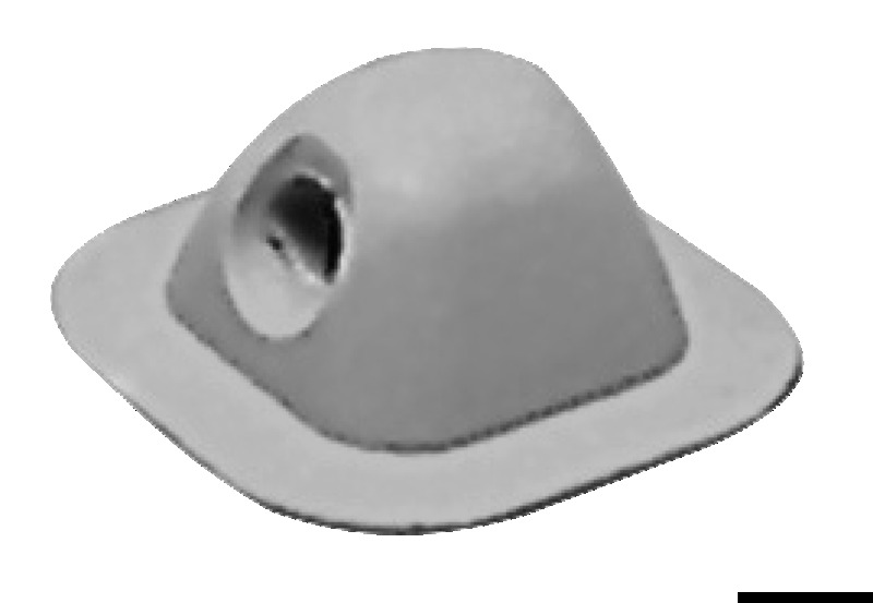 OSCULATI Držiak zámku 200x100 mm sivý RAL 7035  Rowlock holder 200x100 mm grey RAL 7035 Variant: Podpera markízy 100 mm čierna