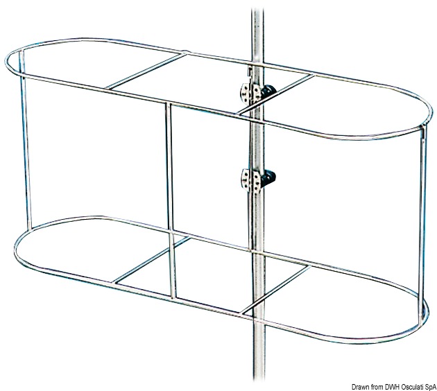 OSCULATI Kôš na blatníky 520 x 260 mm  Fenders basket 520 x 260 mm Variant: Kôš blatníka 430 x 210 mm