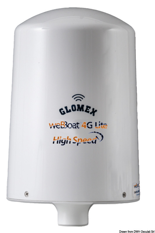 GLOMEX GLOMEX WeBBoat anténa 4G lite vysoká rýchlosť  GLOMEX WeBBoat antenna 4G lite high speed Variant: Podporný stožiar pre anténu WebBoat