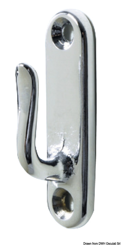 OSCULATI Háčik leštený AISI316 55 mm  Hook polished AISI316 55 mm Variant: Haken AISI316 poliert 55 mm