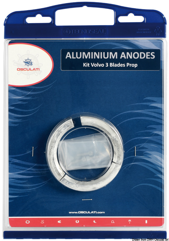 OSCULATI BY TENOSEAL Anódová súprava pre motory Volvo 280 hliník  Anode kit for Volvo engines 280 aluminium Variant: Sada anód pre motory Volvo…