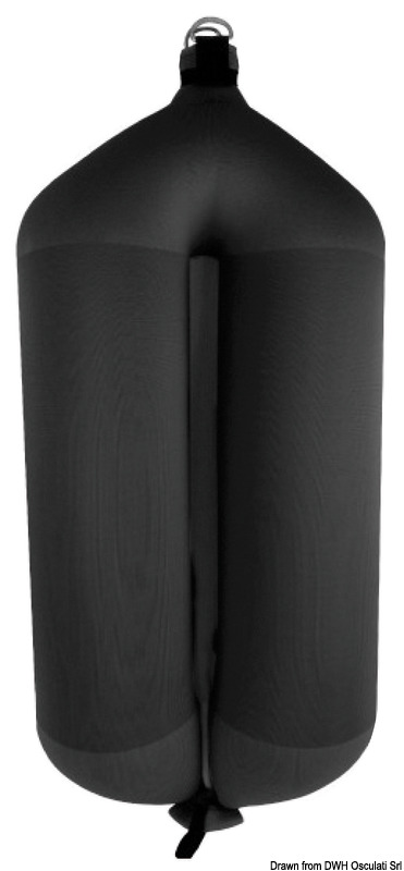 FENDERTEX FENDERTEX T124 nafukovací blatník čierny  FENDERTEX T124 inflatable fender black