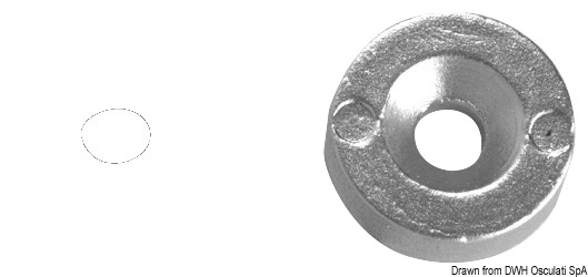 TECNOSEAL Prstencová anóda Ø 24 x 7 mm  Ring anode Ø 24 x 7 mm Variant: Hliníková anóda pre Yamahu Ø 24 mm