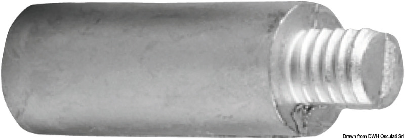 TECNOSEAL Zinková anóda pre výmenník tepla 7/16"  Zinc anode for heat exchanger 7/16" Variant: Anódový výmenník tepla zo zinkovej mosadze 1/2'' BSPT…