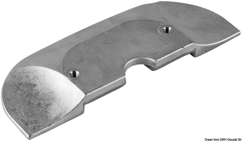 TECNOSEAL Dosková zinková anóda pre Alpha One in/outboardy  Plate zinc anode for Alpha One in/outboards Variant: Anóda zo zinkového plechu pre pohon…