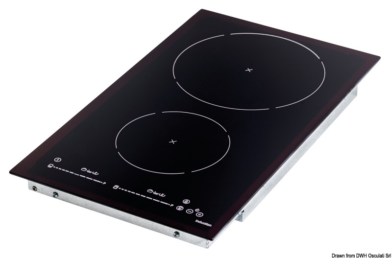 Sklokeramická indukčná varná doska 2 horáky  Ceramic induction hob unit 2 burners