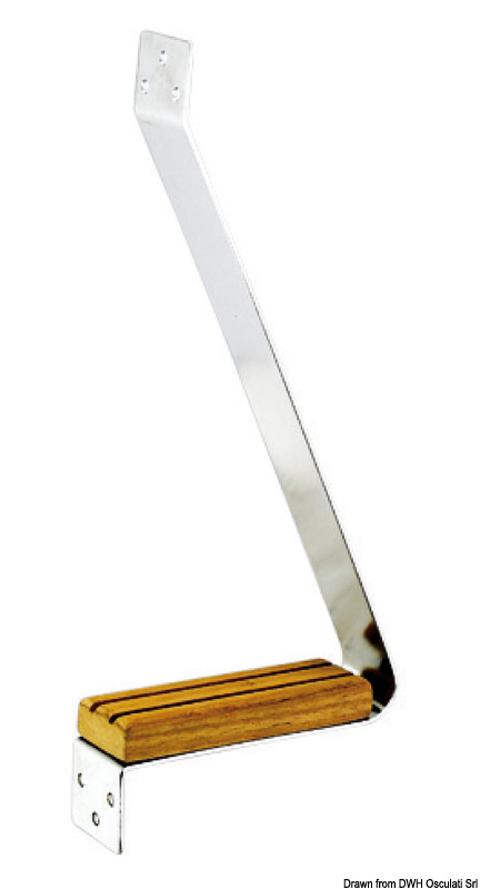 OSCULATI Stožiar krok SS + teak  Mast step SS + teak Variant: Maststufe VA-Stahl + Teakholz