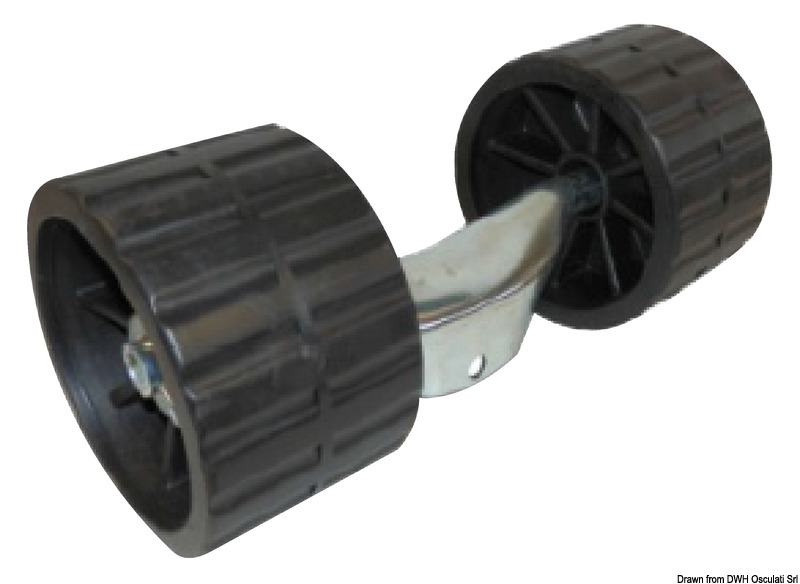 OSCULATI Držiak pre čierne bočné pevné valce  Bracket for black side fixed rollers Variant: Držiak pre výkyvné bočné valčeky, čierny