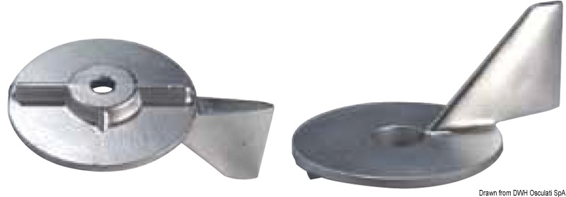 Anódová noha TECNOSEAL pre prívesné motory 50/75 HP  Anode leg for 50/75 HP outboard engines