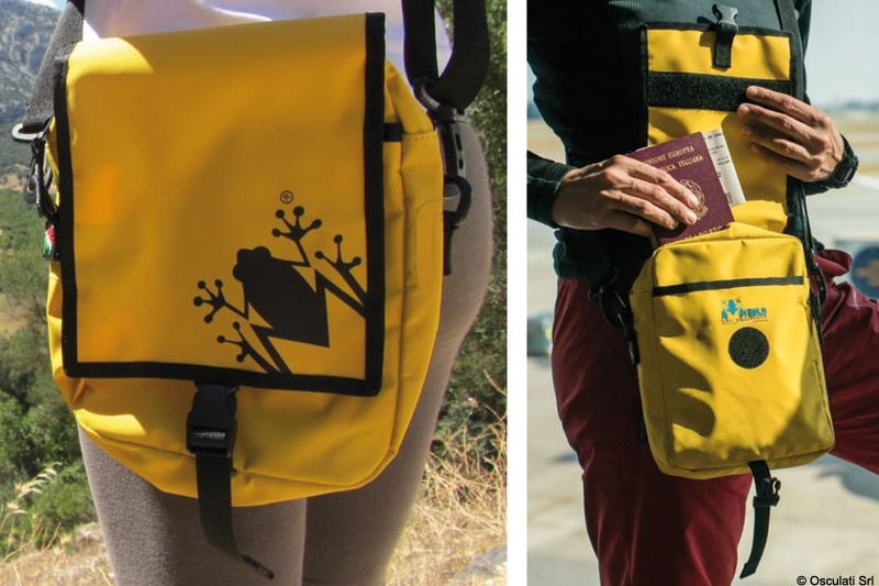 AMPHIBIOUS Žabie tašky na správy 2,6 l žltá  Amphibious Frog messenger bags 2.6 l yellow Variant: Školská taška Amphibious Frog 2,6 l čierna